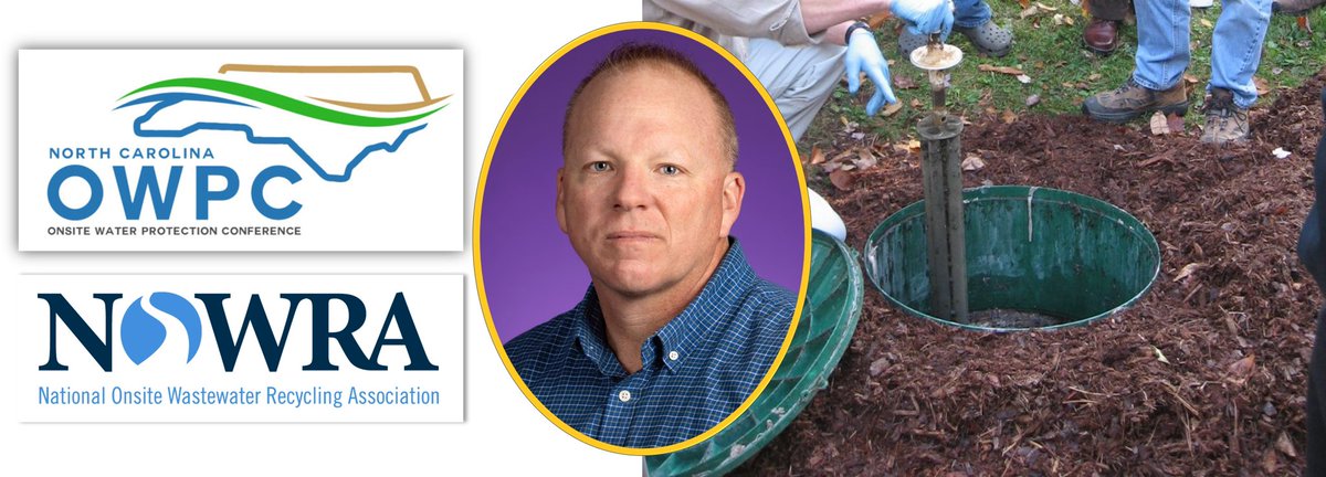 Dr. Charles Humphrey recently presented his research in 2 conferences: NC Onsite Water Protection Conference and National Onsite Wastewater Recycling Association Conference. #ECUEnvironmentalHealth sites.ecu.edu/ehsprogram/202…