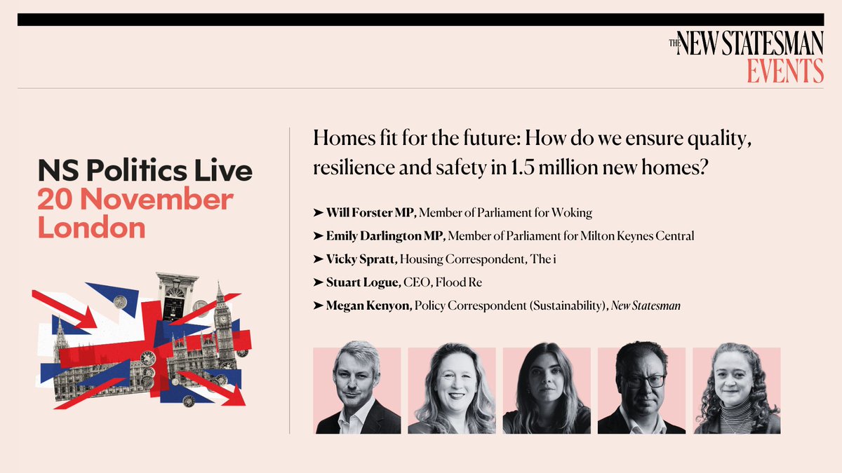 Six of the wettest years in history have occurred since 1998. It is now the greatest natural disaster risk in the UK, with an estimated 1 in 4 properties at risk. Homes fit for the future: How do we ensure quality, resilience and safety in 1.5 million new homes? 

The question we