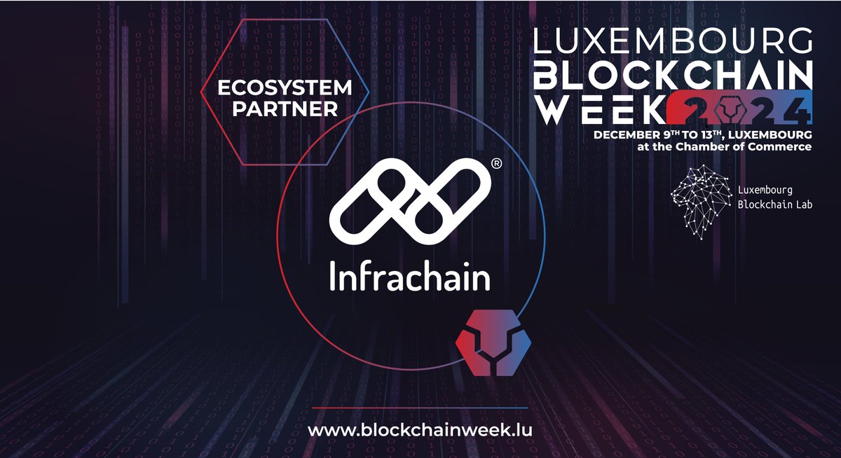 Infrachain (@infrachain) on Twitter photo πJoin #Infrachain at #LBW24π
πββοΈ As a proud ecosystem partner, we look forward to meeting the #BlockchainEcosystem & discussing how we can shape the future of #blockchain together from π
Dec 9th to 13th at π <a href="/ccluxembourg/">Chambre de Commerce du Luxembourg</a>.
π Book your tickets now π blockchainweek.lu πJoin #Infrachain at #LBW24π
πββοΈ As a proud ecosystem partner, we look forward to meeting the #BlockchainEcosystem & discussing how we can shape the future of #blockchain together from π
Dec 9th to 13th at π <a href="/ccluxembourg/">Chambre de Commerce du Luxembourg</a>.
π Book your tickets now π blockchainweek.lu