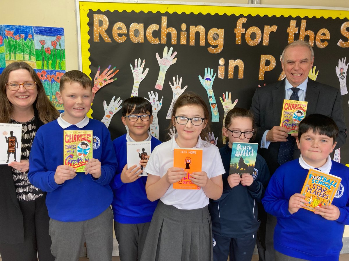 BookTrustNI (@booktrustni) on Twitter photo As part of their support for reading for pleasure, <a href="/RFCANI/">RFCA NI</a> have sponsored <a href="/CrumlinIPS/">Crumlin Integrated Primary School</a> to receive a selection of books for their P7s. We were delighted to provide these books and visit pupils this week to help them pick a title of their choice to take home and enjoy. As part of their support for reading for pleasure, <a href="/RFCANI/">RFCA NI</a> have sponsored <a href="/CrumlinIPS/">Crumlin Integrated Primary School</a> to receive a selection of books for their P7s. We were delighted to provide these books and visit pupils this week to help them pick a title of their choice to take home and enjoy.