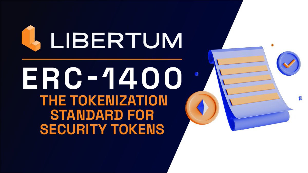 libertum_token's tweet photo. 🌄 Afternoon Education
"Exploring #ERC1400, The Tokenization Standard for Security Tokens and Its Role in Libertum’s Marketplace and Tokenization Engine"
🔗 https://t.co/MLXHsp09RJ
$LBM #RWA https://t.co/l4ovw3px94
