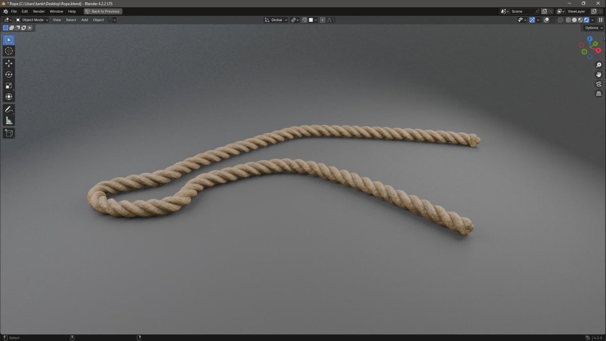 Tankred_Daeron's tweet image. Procedural customizable rope. I can make a rope for your cove.

#blender3D #3D #ProceduralMaterial #Procedural #b3d