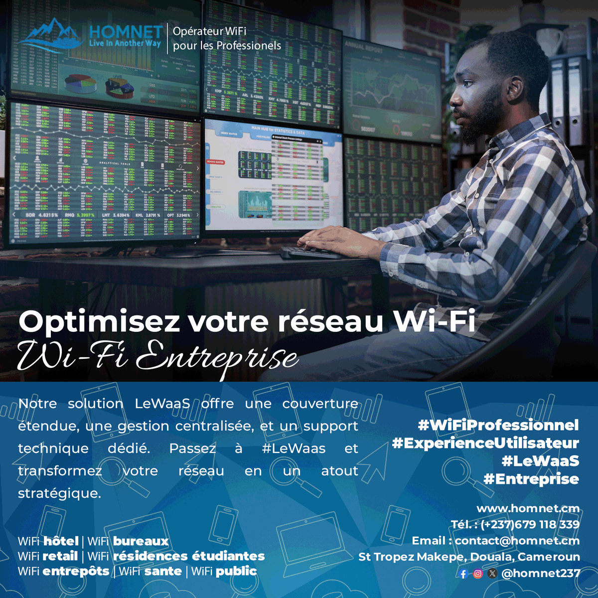 homnetsarl's tweet photo. [Optimisez votre réseau Wi-Fi avec LeWaas]

Notre solution LeWaaS offre une couverture étendue, une gestion centralisée, et un support technique dédié. Passez à LeWaas et transformez votre réseau en un atout stratégique.

#WiFiProfessionnel #Entreprise #LeWaaS https://t.co/fbxfLO2qWv