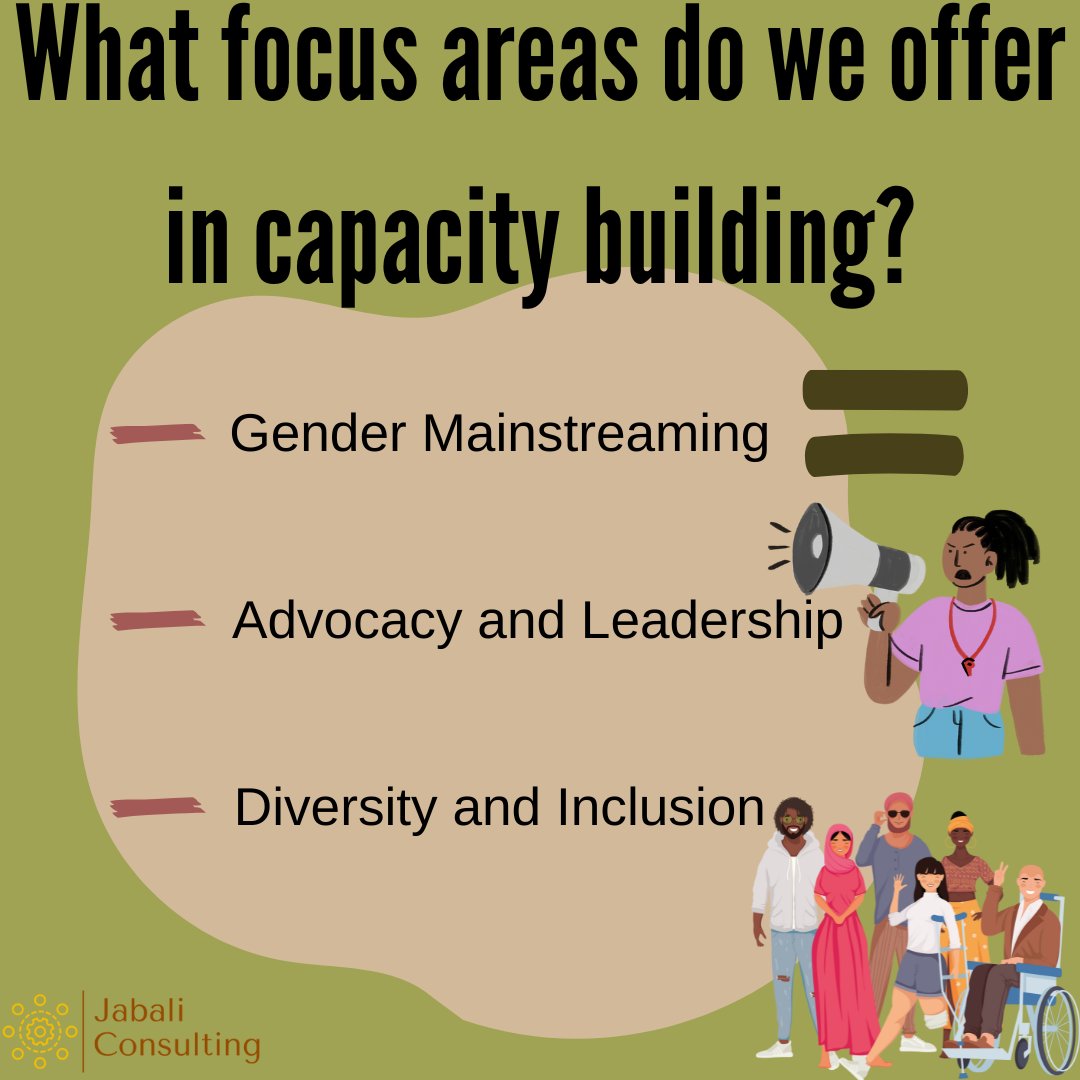 Do you need help with capacity building in your organisation?

Our training methods embrace participatory approaches to acquiring new knowledge, skills and attitudes, equipping people to operate more effectively in their workplace.

Visit our website: jabaliconsulting.com