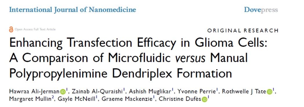 Dufes Lab (@dufeslab) on Twitter photo Check out our latest paper comparing microfluidic-assisted manufacture with conventional manual mixing for dendriplex preparation
<a href="/SIPBS_Strath/">StrathPharm&Bio</a> <a href="/UniStrathclyde/">University of Strathclyde</a> <a href="/DovePress/">Dove Medical Press</a> #nanomedicine #genedelivery #cancer
dovepress.com/preparation-of⦠Check out our latest paper comparing microfluidic-assisted manufacture with conventional manual mixing for dendriplex preparation
<a href="/SIPBS_Strath/">StrathPharm&Bio</a> <a href="/UniStrathclyde/">University of Strathclyde</a> <a href="/DovePress/">Dove Medical Press</a> #nanomedicine #genedelivery #cancer
dovepress.com/preparation-ofβ¦