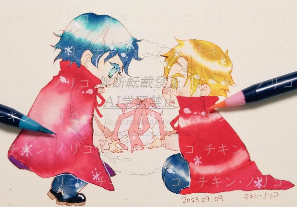 ディオ・ブランドー ,ジョナサン・ジョースター 「#100日チャレンジ 71日目再放送 ドラキュラくんが渡したかったシンユーくんへ」|チキン・ノリコ▶️J庭53｢つ06b｣🌟4/2東京ビッグサイトのイラスト