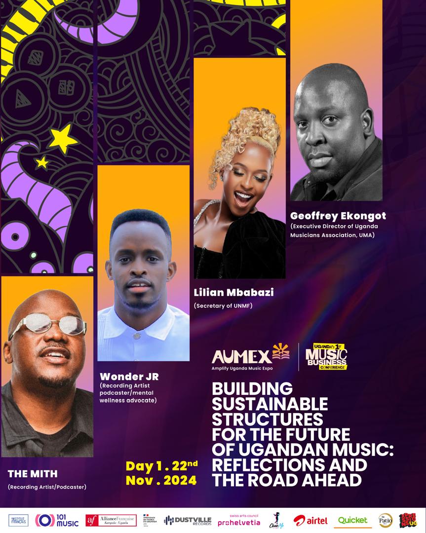 Geoffrey Jeff Ekongot (@ekongot) on Twitter photo 🎵 Excited to speak at the Aumex Music Business Conference 2024 (Nov 22-23, Motiv)!
Panel: "Building Sustainable Structures for the Future of Ugandan Music"
🔥 Joining: <a href="/TheMithMusic/">THE MITH🇺🇬🔥</a> , <a href="/lmbabazi/">Lilian Mbabazi</a>, <a href="/Wonder__jR/">Wonder JR</a>
💡 Let’s shape a thriving, collaborative music industry.
#Aumex2024 🎵 Excited to speak at the Aumex Music Business Conference 2024 (Nov 22-23, Motiv)!
Panel: "Building Sustainable Structures for the Future of Ugandan Music"
🔥 Joining: <a href="/TheMithMusic/">THE MITH🇺🇬🔥</a> , <a href="/lmbabazi/">Lilian Mbabazi</a>, <a href="/Wonder__jR/">Wonder JR</a>
💡 Let’s shape a thriving, collaborative music industry.
#Aumex2024