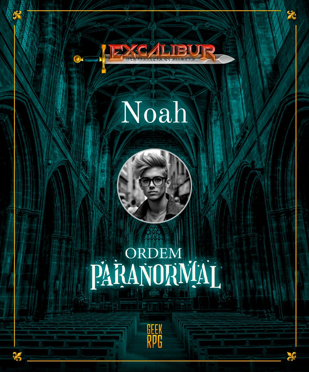 GeekRPG_canal's tweet photo. A figurinha do dia é o Noah!
Noah teve contato com o Paranormal muito cedo, quando seu melhor amigo faz um ritual e desaparece Noah se vê preso em um mistério e se volta a Organização Excalibur para entender o que aconteceu. 

Excalibur é a nossa nova mesa de
#OrdemParanormal! https://t.co/YN76ZsYnnN
