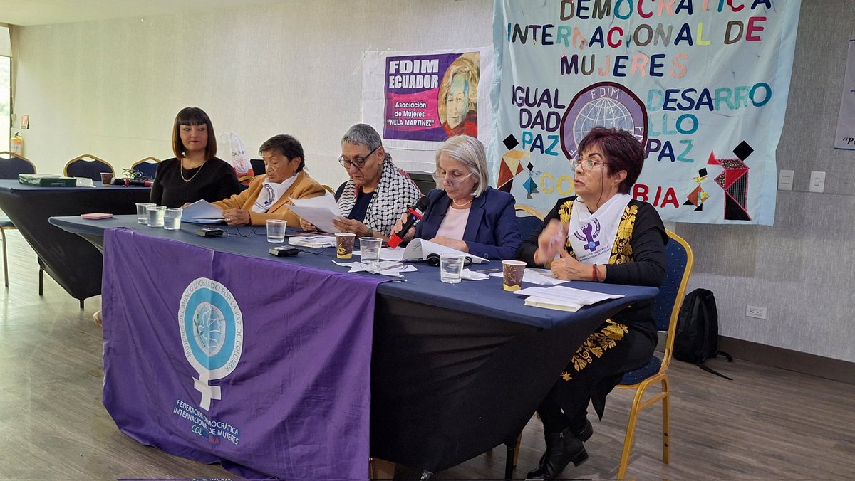 FDIM_Colombia's tweet photo. 🔊 Atención nos encontramos en #RuedaDePrensa FDIM♀️🎙️🕊️

Presentamos el informe de la Séptima Misión de Verificación del Acuerdo de Paz en Colombia. https://t.co/khE03mjfL0