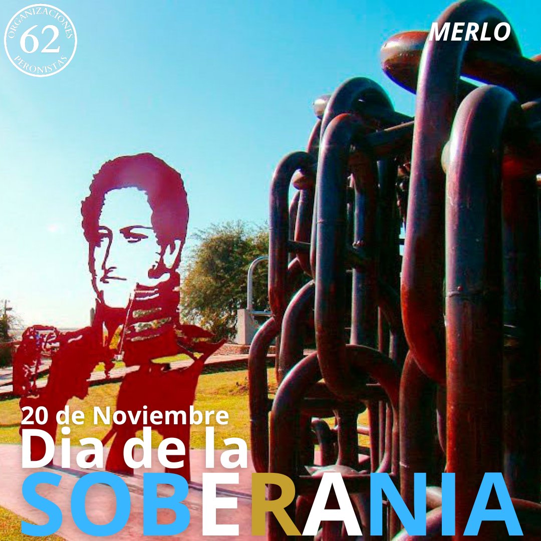 🗓20 de noviembre -Dia de la SOBERANIA NACIONAL

Nuestros ríos, mares, montañas y llanos son la herencia más preciada que tenemos. Defender nuestra patria es una obligación.

Sean eternos los laureles qué supimos conseguir.

#DiaDeLaSoberaniaNacional