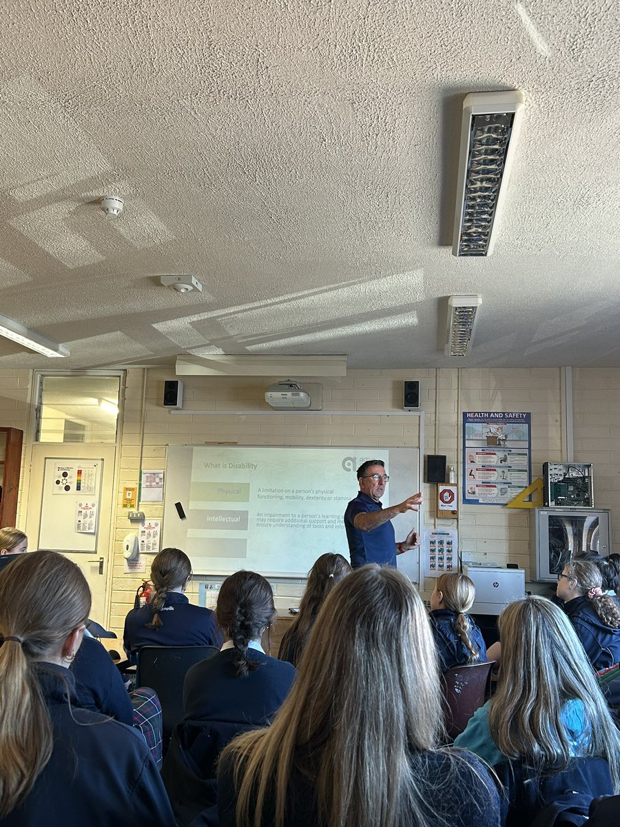 Presentation Secondary, Kilkenny (@preskilkenny) on Twitter photo Many Thanks to Seamus Nugent, Disability Inclusion Officer with our local sports partnership <a href="/KilkennySport/">Kilkenny Recreation & Sport Partnership</a> , who visited our Senior Cycle LCPE classes this morning and delivered an informative & engaging talk.
This material aligns with curriculum content 👏 Many Thanks to Seamus Nugent, Disability Inclusion Officer with our local sports partnership <a href="/KilkennySport/">Kilkenny Recreation & Sport Partnership</a> , who visited our Senior Cycle LCPE classes this morning and delivered an informative & engaging talk.
This material aligns with curriculum content 👏