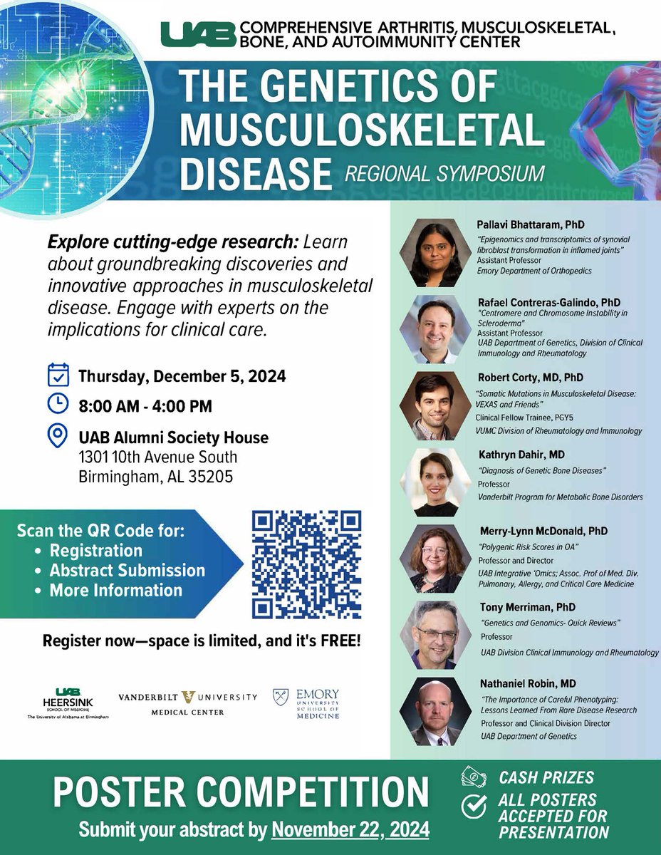 There is still time to be apart of our CAMBAC Symposium!  Use the QR Code below to register and to submit your Abstract.  This conference is FREE!  We look forward to seeing you soon!