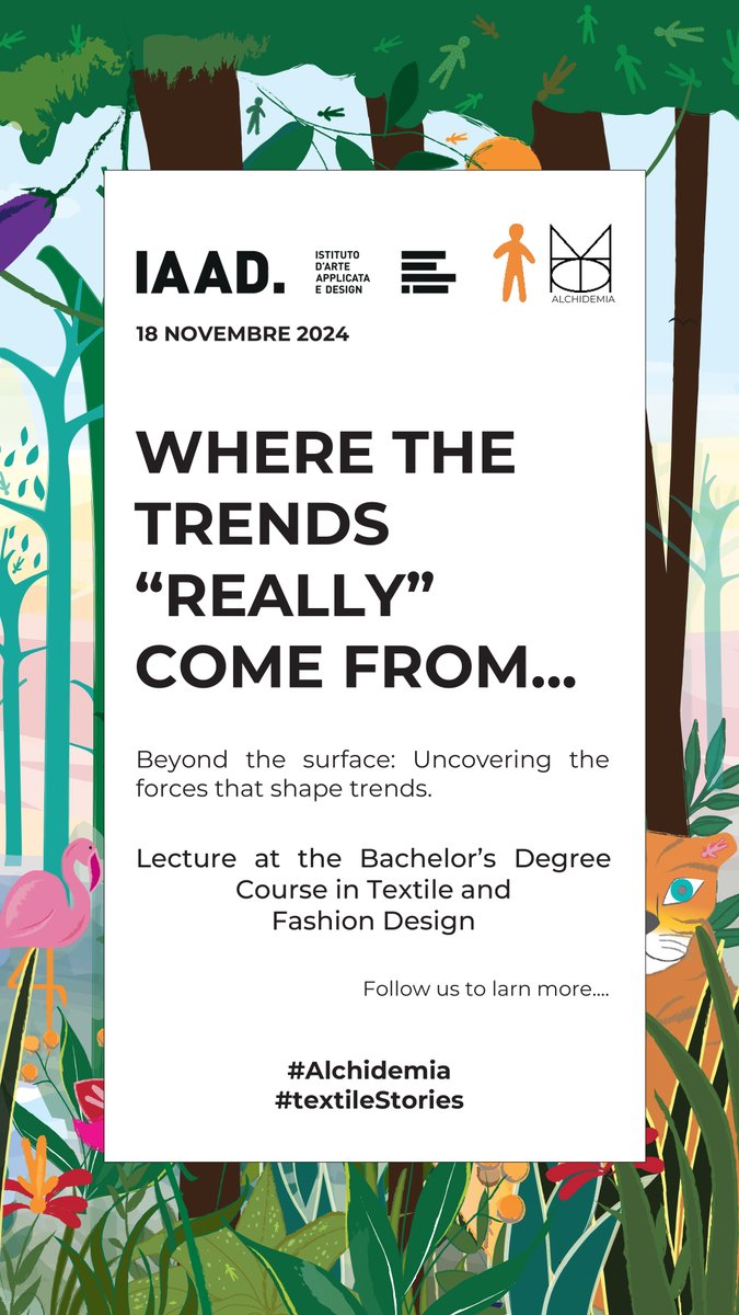 RRamiStudio's tweet image. We had a blast delivering a lecture on trend forecasting to the talented students at IAAD We explored the "WHERE TRENDS “REALLY” COME FROM… Beyond the surface: Uncovering the forces that shape trends". 
next generation of fashion designers.
#TrendForecasting #IAAD #FashionDesign