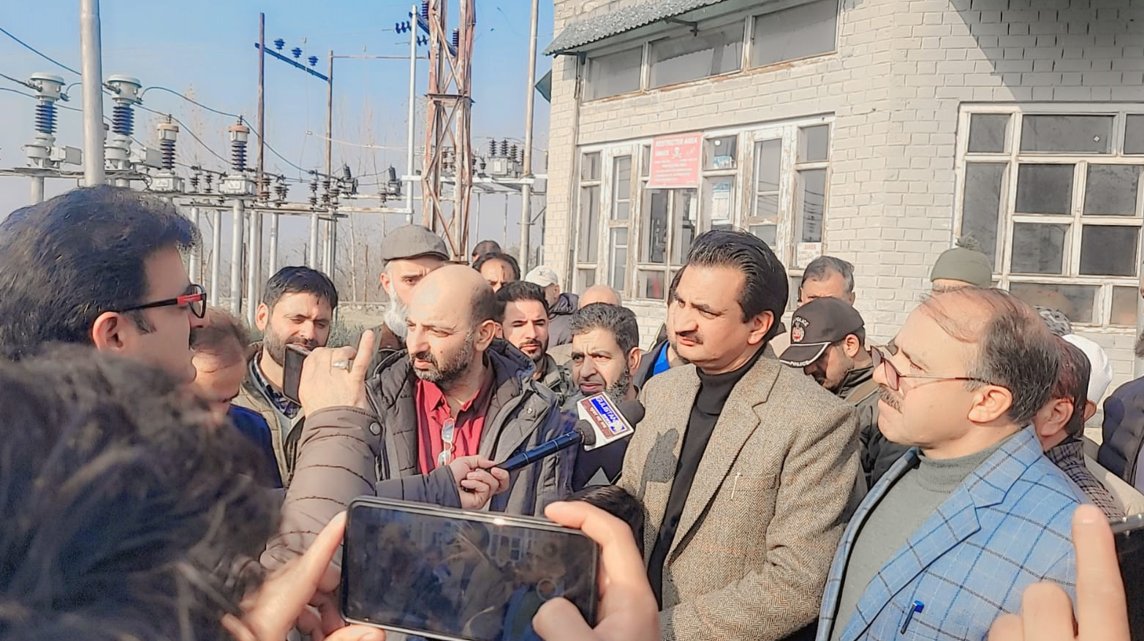Official account of KPDCL (@kpdclofficial) on Twitter photo HMLA Shangus, Sh. Reyaz Ahmad Khan, speaking to media after commissioning of new 10MVA Power Transformer at Receiving Station 📍 Shangus, #ED Anantnag.
<a href="/diprjk/">Information & PR, J&K</a> <a href="/OfficeOfLGJandK/">Office of LG J&K</a> <a href="/nasirsogami/">Nasir Sogami</a> <a href="/DullooAtal/">Atal Dulloo</a> <a href="/MinOfPower/">Ministry of Power</a> <a href="/GreaterKashmir/">Greater Kashmir</a> <a href="/mussarat_zia/">Mussarat Zia</a> HMLA Shangus, Sh. Reyaz Ahmad Khan, speaking to media after commissioning of new 10MVA Power Transformer at Receiving Station 📍 Shangus, #ED Anantnag.
<a href="/diprjk/">Information & PR, J&K</a> <a href="/OfficeOfLGJandK/">Office of LG J&K</a> <a href="/nasirsogami/">Nasir Sogami</a> <a href="/DullooAtal/">Atal Dulloo</a> <a href="/MinOfPower/">Ministry of Power</a> <a href="/GreaterKashmir/">Greater Kashmir</a> <a href="/mussarat_zia/">Mussarat Zia</a>