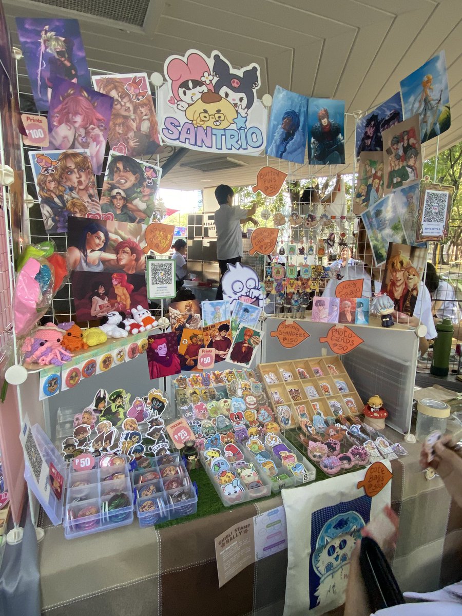 aetherwingzz's tweet photo. D2 at cfad artmart DONE!
see you tomorrow @ booth A10
DALAW NA HABANG MAY STOCK PA KAMI >:’[
signed,
SanTRIO
@/aetherwingzz, @Colouriel, @ponsiobu
#cfad2024 #cfadweek2024 https://t.co/z7KzlNHXmX