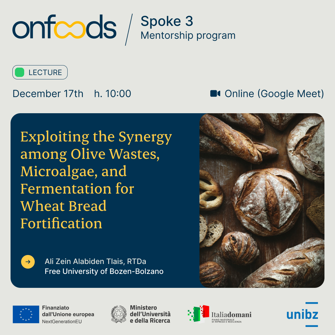 OnFoods_fndn's tweet image. Another #Spoke3 seminar is coming up, delivered by Ali Zein Alabiden Tlais from the Free University of Bozen-Bolzano.

⏰ 17th December, at 10 AM
🔗 Join us online at: calendar.app.google/ZRNSR26vNrxtjY…

🔎 This event is part of the #Spoke3 mentorship programme&apos;s lectures for early-career…
