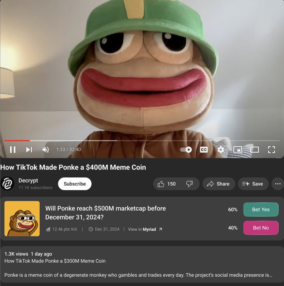 Take <a href="/MyriadMarkets/">MYRIAD</a> with you everywhere you go!

Check out the latest episode of What’s the Meta on <a href="/DecryptMedia/">Decrypt</a> with @PonkeSol and predict seamlessly without leaving the page.

Watch now: x.com/decryptmedia/s…
Register: myriad.markets