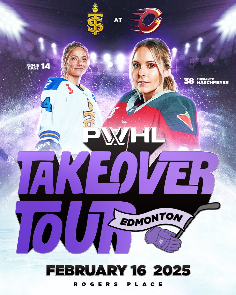Toronto Sceptres (@pwhl_toronto) on Twitter photo Edmonton, here we come! ✈️
PWHL Takeover Tour is adding a stop at <a href="/RogersPlace/">Rogers Place</a> on February 16!
📰 bit.ly/3Cv6L8T
🔗 SIGN UP FOR PRESALE: bit.ly/TOR-Newsletter Edmonton, here we come! ✈️
PWHL Takeover Tour is adding a stop at <a href="/RogersPlace/">Rogers Place</a> on February 16!
📰 bit.ly/3Cv6L8T
🔗 SIGN UP FOR PRESALE: bit.ly/TOR-Newsletter