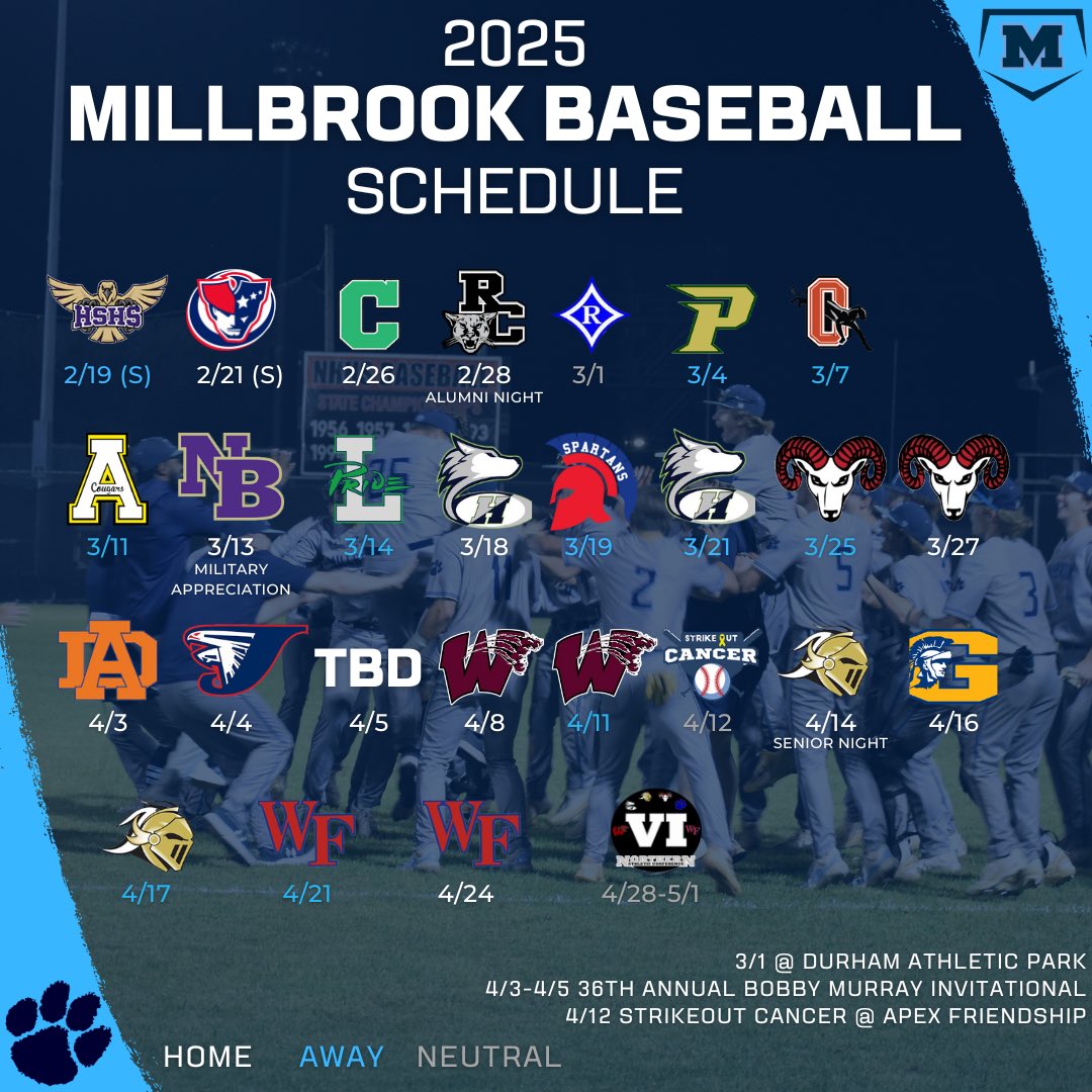 🚨🚨2025 Schedule!! #TGHT🚨🚨
