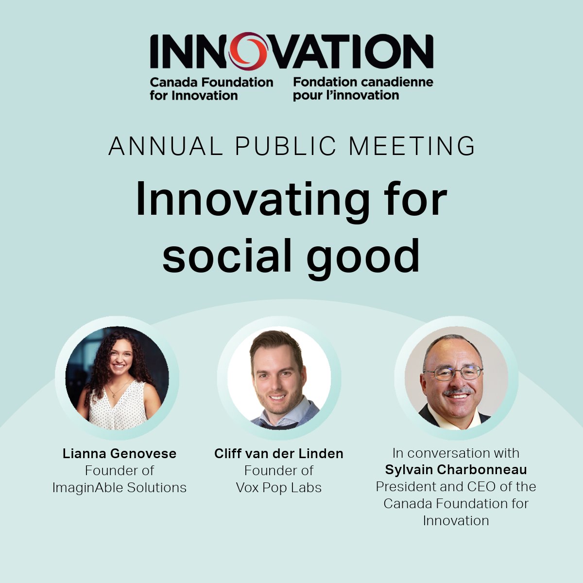 CFI / FCI (@innovationca) on Twitter photo 💡 Imagine a technology that empowers voters to make informed decisions. <a href="/VoteCompass/">Vote Compass</a> is doing just that. Join us for a discussion with founder <a href="/CliffvdLinden/">Cliff van der Linden</a>. And meet Lianna Genovese, <a href="/ImaginAbleSlns/">ImaginAble Solutions</a> founder
📅 Nov 28 11:30 a.m. (EST) 🌐 Virtual event: bit.ly/3AhEYZ3 💡 Imagine a technology that empowers voters to make informed decisions. <a href="/VoteCompass/">Vote Compass</a> is doing just that. Join us for a discussion with founder <a href="/CliffvdLinden/">Cliff van der Linden</a>. And meet Lianna Genovese, <a href="/ImaginAbleSlns/">ImaginAble Solutions</a> founder
📅 Nov 28 11:30 a.m. (EST) 🌐 Virtual event: bit.ly/3AhEYZ3