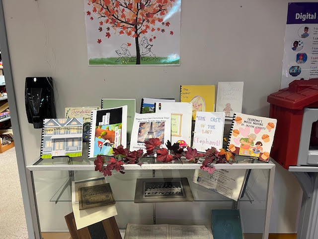 Stop by the Library and "check out" the original picture books created by Miss Lyon's creative writing class.