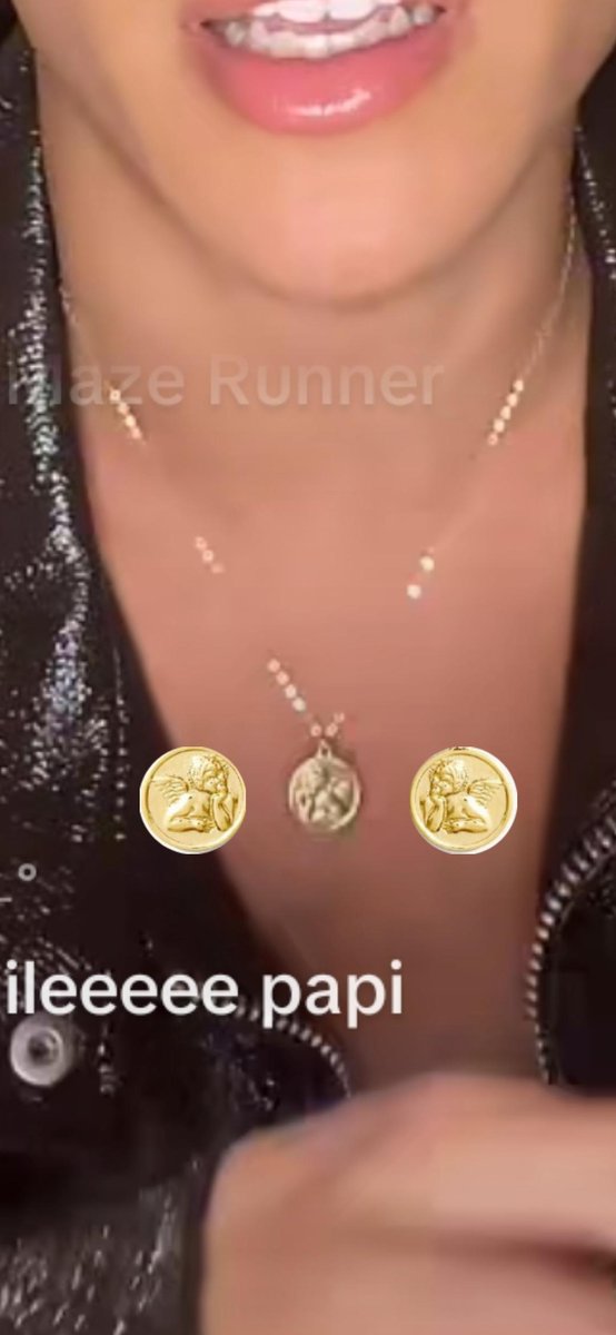 StrongCurly's tweet image. Guys i think it's really my necklace🥹😭❤️ hopefully this little angel will protect him forever ❤️ i'm glad he likes it ❤️