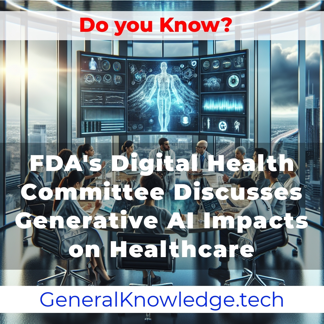 StayUpdated_247's tweet image. FDA's Digital Health Committee Discusses Generative AI Impacts on Healthcare
generalknowledge.tech/ai/fda-digital…
#AItechnologies #artificialintelligenceapplications #diagnosticsadvancements #digitalhealth #digitalhealthsystems #FDAregulations #GenerativeAI #healthcareinnovation #medicali...