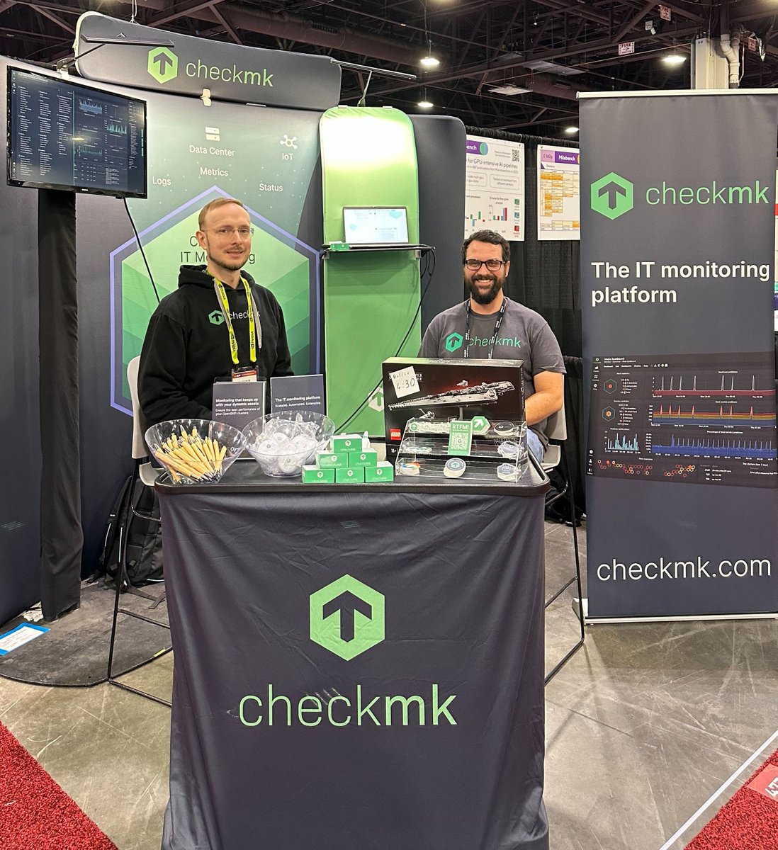 checkmk's tweet photo. 👋 Hello SC24 attendees!
We are ready for another day at #SC24 in Atlanta. Drop by booth 4738 to talk about monitoring your IT environments efficiently with #Checkmk and join our get-together tonight at the Saints + Council at 6:30pm. RSVP here 👉 https://t.co/JdtfWT0eZu https://t.co/0cLfmdxd7Y