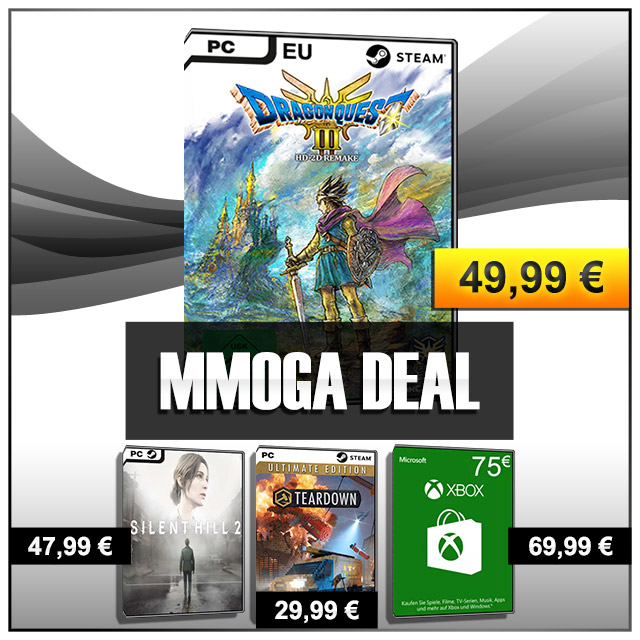 #MMOGADeal - Die aktuellen Remakes eines Rollenspiel-Meisterwerks und eines beliebten Horrorspiel-Klassikers, sowie ein Spiel, in dem ihr fröhlich zerstören könnt, und Xbox-Guthaben! Nur bis Freitag, 22. November, 15 Uhr. #StaySafe

#MMOGA Deal-Übersicht: mmo.ga/rxK2