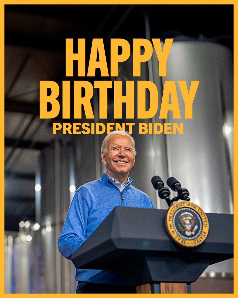 Happy birthday, President <a href="/JoeBiden/">Joe Biden</a>!