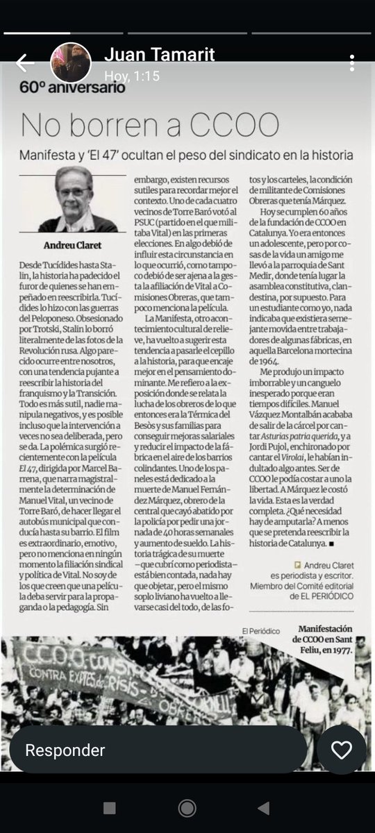 Reivindicar la historia, pelear el futuro