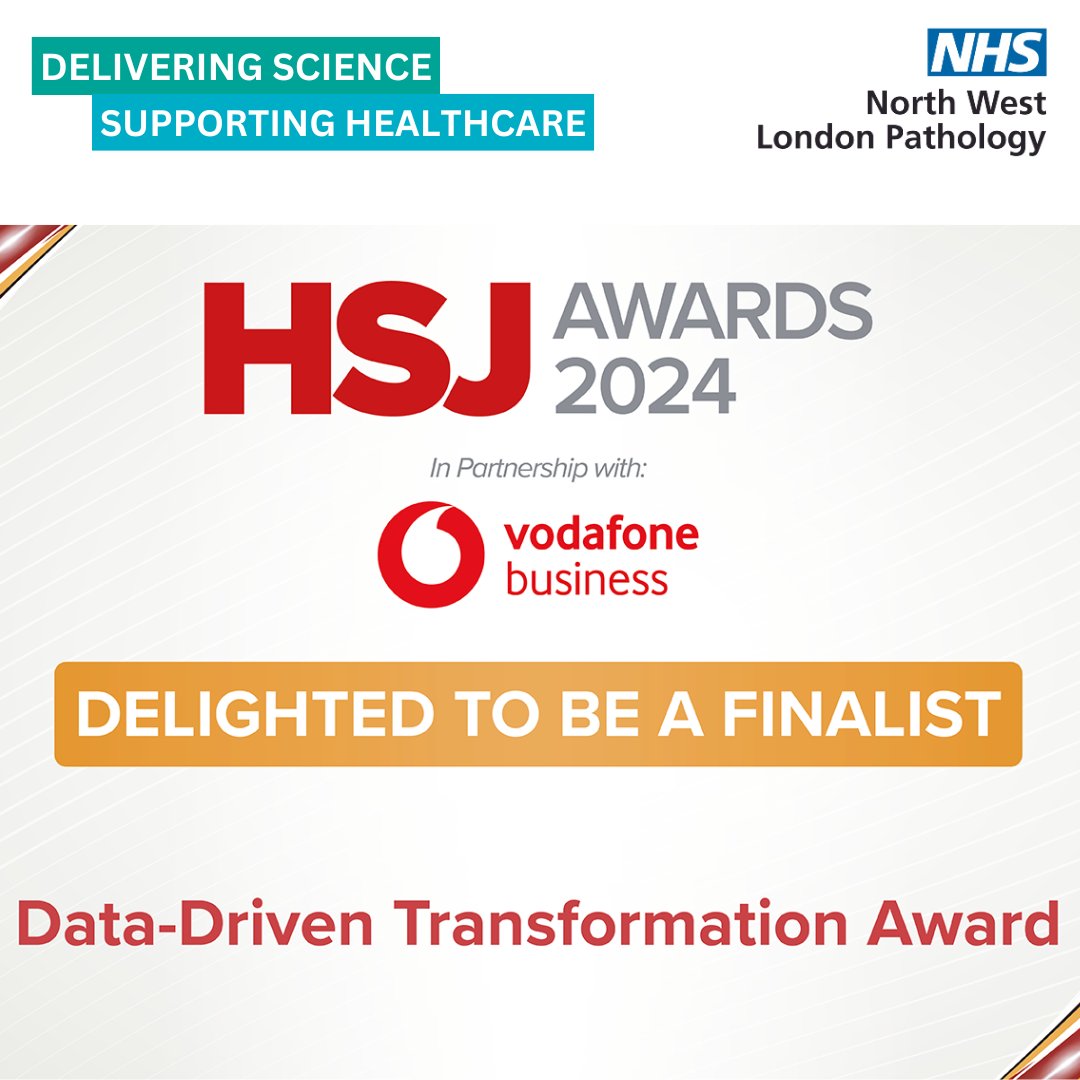 We have been shortlisted for THREE awards at the HSJ Awards 2024 🤩

Wish us luck for tomorrow's Award Ceremony as we celebrate the hard work and achievements of our inspiring colleagues at #NorthWestLondonPathology 💙🍀

#HSJAwards #TeamNWLP

<a href="/HSJ_Awards/">HSJ Awards</a>