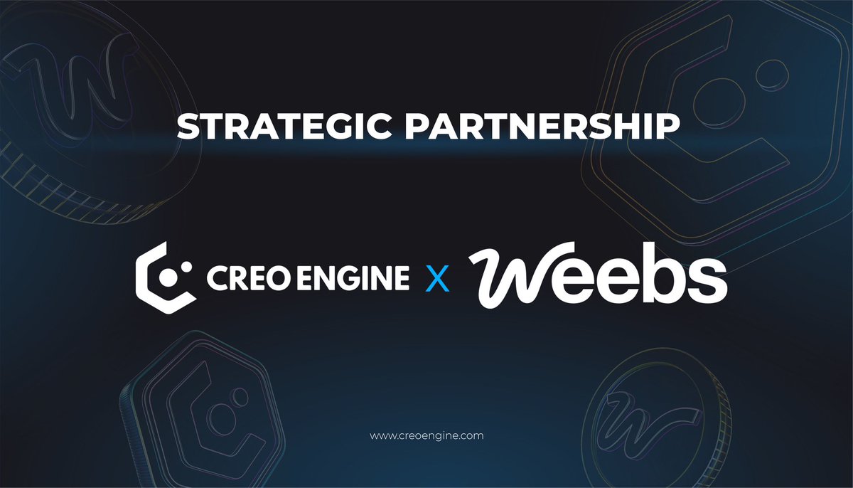 𝐖𝐞 𝐚𝐭 $CREO 𝐤𝐧𝐨𝐰 𝐍𝐎𝐖 𝐢𝐬 𝐭𝐡𝐞 𝐛𝐞𝐬𝐭 𝐭𝐢𝐦𝐞 𝐭𝐨 𝐝𝐢𝐯𝐞 𝐢𝐧𝐭𝐨 𝐭𝐡𝐞 𝐌𝐀𝐒𝐒𝐈𝐕𝐄 𝐀𝐂𝐆 (𝐀𝐧𝐢𝐦𝐞, 𝐂𝐨𝐦𝐢𝐜, 𝐚𝐧𝐝 𝐆𝐚𝐦𝐢𝐧𝐠) 𝐜𝐮𝐥𝐭𝐮𝐫𝐞!

That’s why we’re beyond thrilled to announce our next-level strategic partnership with <a href="/Weebs_app/">Weebs.app</a> !