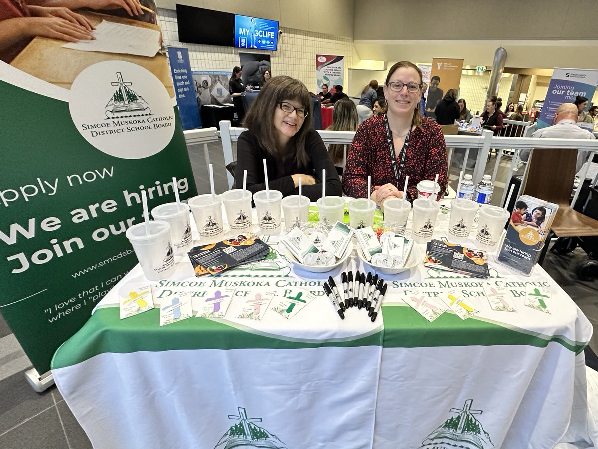 We’re at Georgian College in Orillia today for the Employer Career Fair!💼🎓Come say hi, grab some swag, and let’s chat about your future with us! 

#JoinOurTeam #CareerFair #EducationJobs