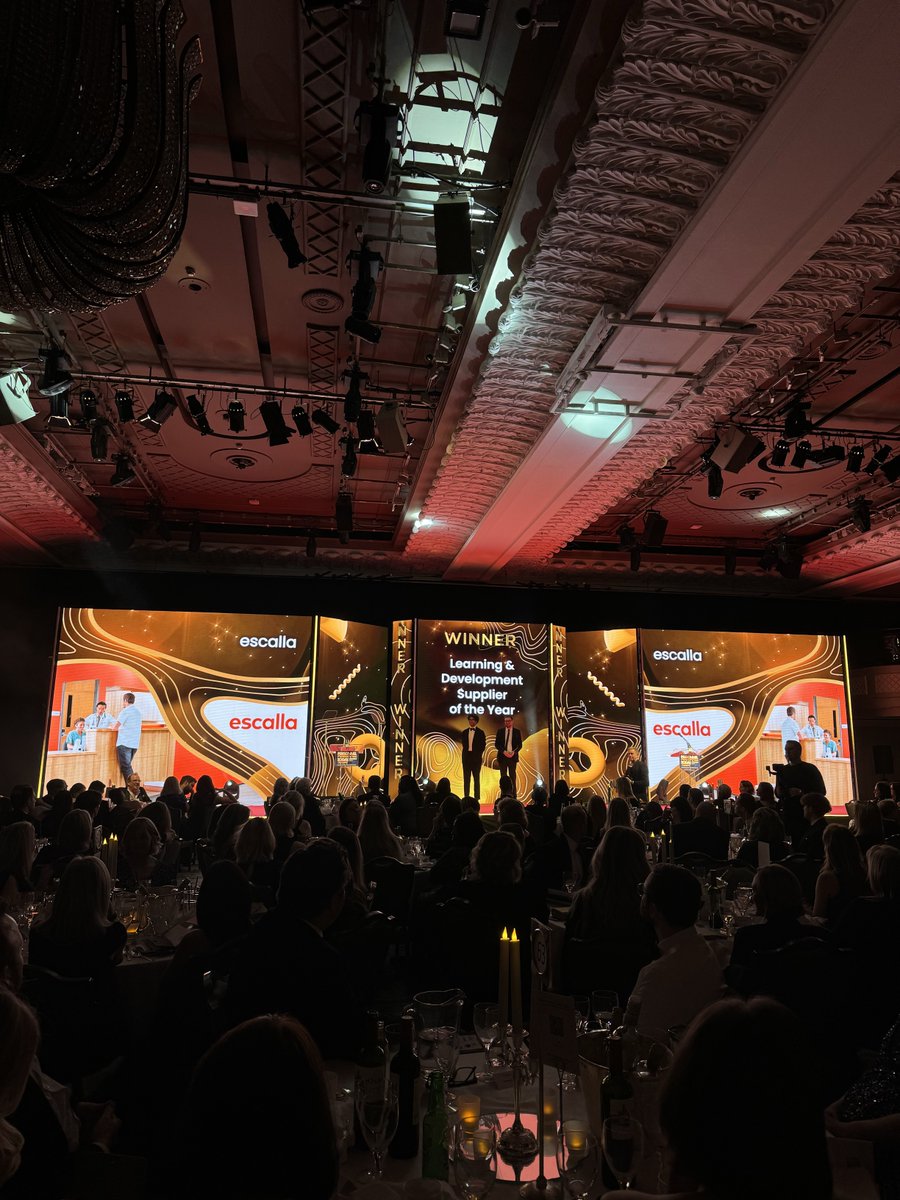 escallaTraining's tweet image. What a night!! 🥂
We are absolutely thrilled to have been awarded the Learning & Development Supplier of the Year Award at last night’s 2024 @personneltoday Awards! 🎉
#Awards #PTAwards