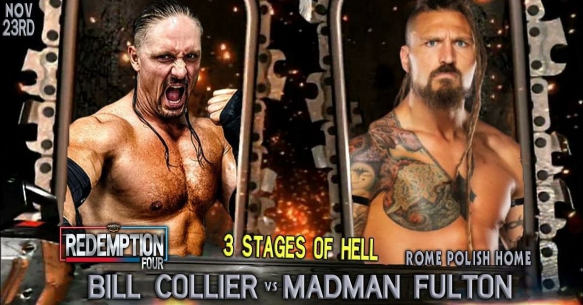 FultonWorld's tweet photo. Two big matches coming up!
@ESWWrestling in Buffalo NY, followed by
@ImmortalCW in Rome NY
This is the beginning of a long stretch of being on the road for matches and movie filming!
Only 4 days at home until mid December.
I’ll sleep when I’m dead.
#MainEventMonster https://t.co/OWuZvqNu3L