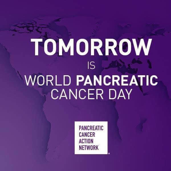 Tomorrow (Thursday) is World Pancreatic Cancer Day! Please wear purple to honor and remember those affected by #pancreaticcancer! Don’t forget to tag us <a href="/PanCANNJ/">New Jersey - Pancreatic Cancer Action Network</a> #WPCD #pancanawareness <a href="/pancan/">PanCAN</a> please share this post!