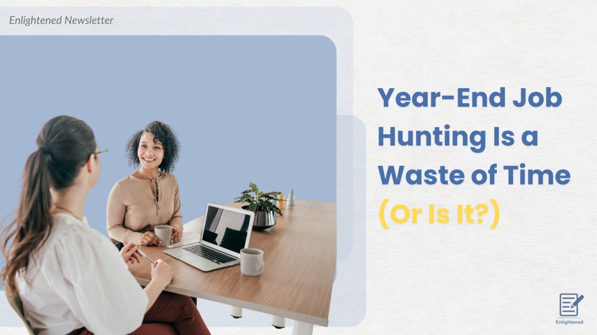 Enlightenedlcs's tweet image. Think No One’s Hiring at Year-End? Here’s What They Don’t Want You to Know 👀
Read here: linkedin.com/pulse/year-end…

#jobhunt #holidayseason #professional #career #opentowork #jobsearch #advice