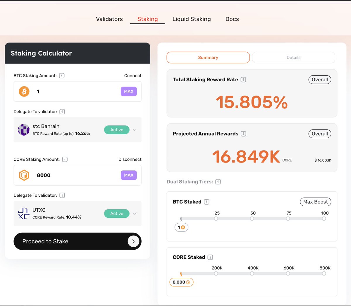 waynechsu's tweet image. 1/ Dual Staking is now live on Core!

Here is a step-by-step tutorial on how to dual stake both Bitcoin and CORE in order to receive the highest Bitcoin yields. 🧵👇