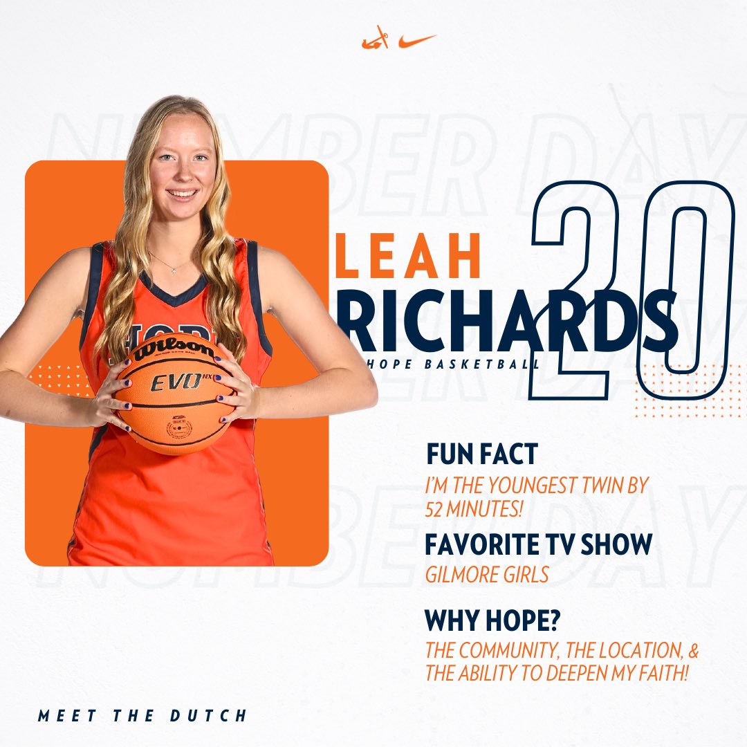 Hope College WBB (@hopecollegewbb) on Twitter photo Back at it with <a href="/leahrichards_20/">Leah Richards</a> day! November 20th is going to be a great day!
#GoHope | #WE | #HopeWBBNumberDay Back at it with <a href="/leahrichards_20/">Leah Richards</a> day! November 20th is going to be a great day!
#GoHope | #WE | #HopeWBBNumberDay