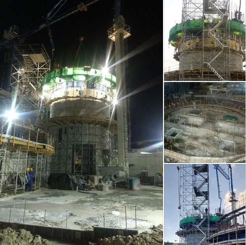 Brigada de la ECOA 37 de #Cienfuegos (<a href="/ecoa_37/">ECOA# 37 Cienfuegos</a>) avanza en la fundición del tanque de clínker en la Fábrica de Cemento 26 de Julio, de Nuevitas facebook.com/PerlavisionTV/…