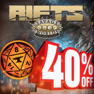 There's no better time to get into Rifts® for Savage Worlds on Foundry VTT! You can get 40% off ALL of the Foundry modules from now until December 5th.

The discount applies automatically at checkout.

Upgrade Your Game Today: peginc.com/rifts-for-sava…
