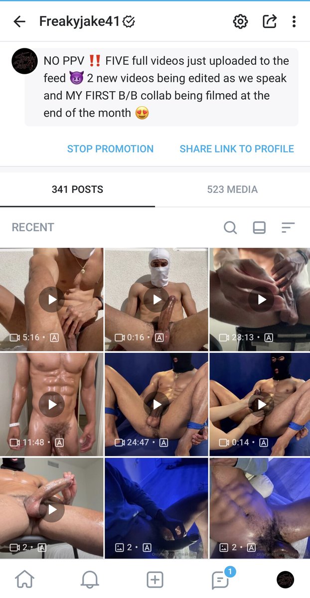 Just posted 5 full videos to my NO PPV onlyfans and it’s on sale!! 🤭 onlyfans.com/freakyjake41