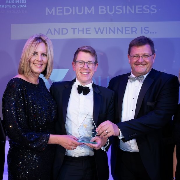 Just a few weeks after winning the East Midlands Business Masters 2024 Medium Sized Business of the Year award, we scooped another - The Lloyds Small to Medium Sized Business of the Year Award at the Lloyds British Business Excellence Awards. Read more > bit.ly/4fV557b