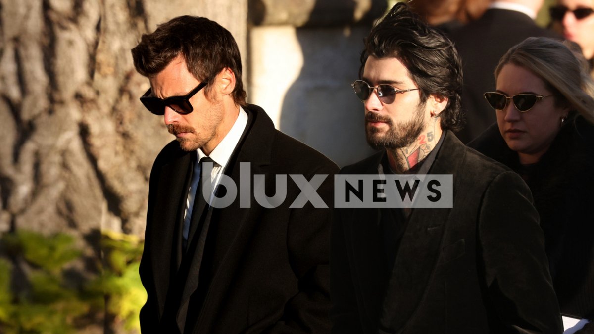Harry and Zayn at Liam Payne's Funeral, mourning Liams pass. Watch the full clip here: youtu.be/tg9sXMF0CkM