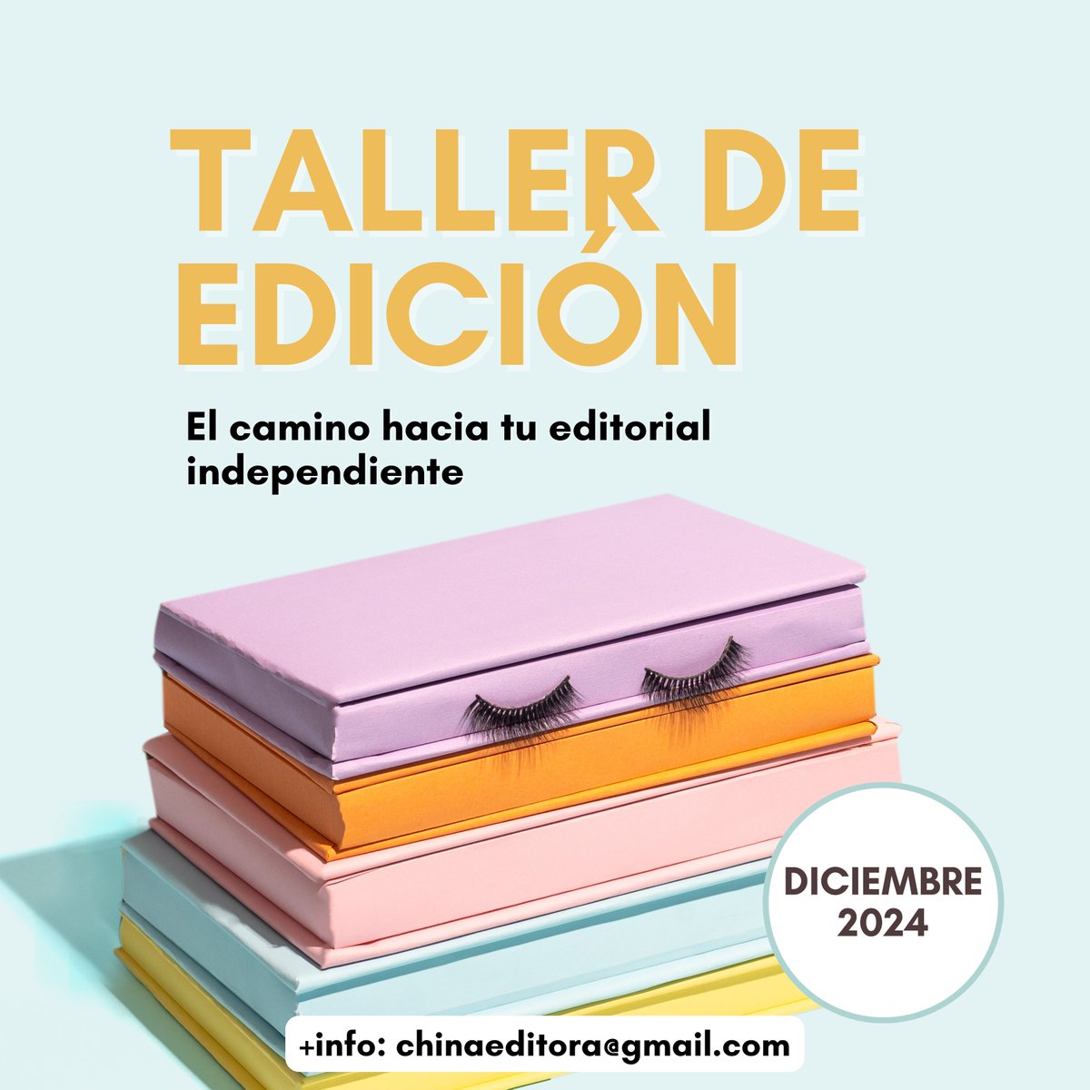 En diciembre vamos a estar dando este Taller de edición online. Más info: chinaeditora@gmail.com