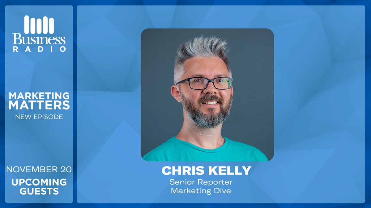 Wharton Marketing Matters (@sxmmarketing) on Twitter photo TODAY at 5pm ET - @MarketingDive's @LeninsTomb joins Hip Hop Prof @AmReed2 for #Marketing News:
🤧<a href="/Kleenex/">Kleenex® Brand</a> Unveils New Identity
😋<a href="/PopTartsBowl/">Pop-Tarts Bowl</a> Edible Mascots are BACK
☕️<a href="/McDonalds/">McDonald's</a> x @Doodles Holiday Cups✨
🏈@Netflix <a href="/NFL/">NFL</a> Announcement 🎄
🔊Tune in on <a href="/SXMBusiness/">SiriusXM Business Radio</a>🔊 TODAY at 5pm ET - @MarketingDive's @LeninsTomb joins Hip Hop Prof @AmReed2 for #Marketing News:
🤧<a href="/Kleenex/">Kleenex® Brand</a> Unveils New Identity
😋<a href="/PopTartsBowl/">Pop-Tarts Bowl</a> Edible Mascots are BACK
☕️<a href="/McDonalds/">McDonald's</a> x @Doodles Holiday Cups✨
🏈@Netflix <a href="/NFL/">NFL</a> Announcement 🎄
🔊Tune in on <a href="/SXMBusiness/">SiriusXM Business Radio</a>🔊