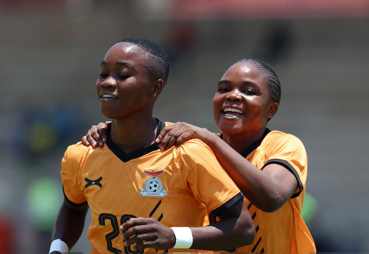 TRSportzm's tweet image. Zambia Under-20 at the 2024 COSAFA U-20 Women's Championship.

Zambia 🇿🇲 9-0 🇱🇸 Lesotho
Zambia 🇿🇲 3-0 🇿🇦 South Africa

12 goals scored in 2 matches. 🔥

#TRSportzm