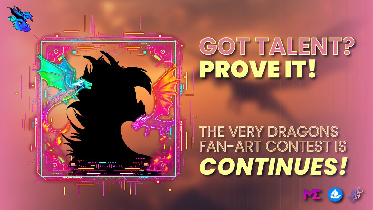 🎨 Got Talent? Prove It! 🖌️🐉

The Very Dragons Fan-Art Contest is Continues!

Deadline: Nov 25

Tag us on X <a href="/TheVeryDragons/">The Very Dragons</a> and submit on Discord!

We’re ready to be blown away. Are you in? 🚀✨

#fanart #theverydragons #nftartchallenge #artcontest #nftartists #digitalart