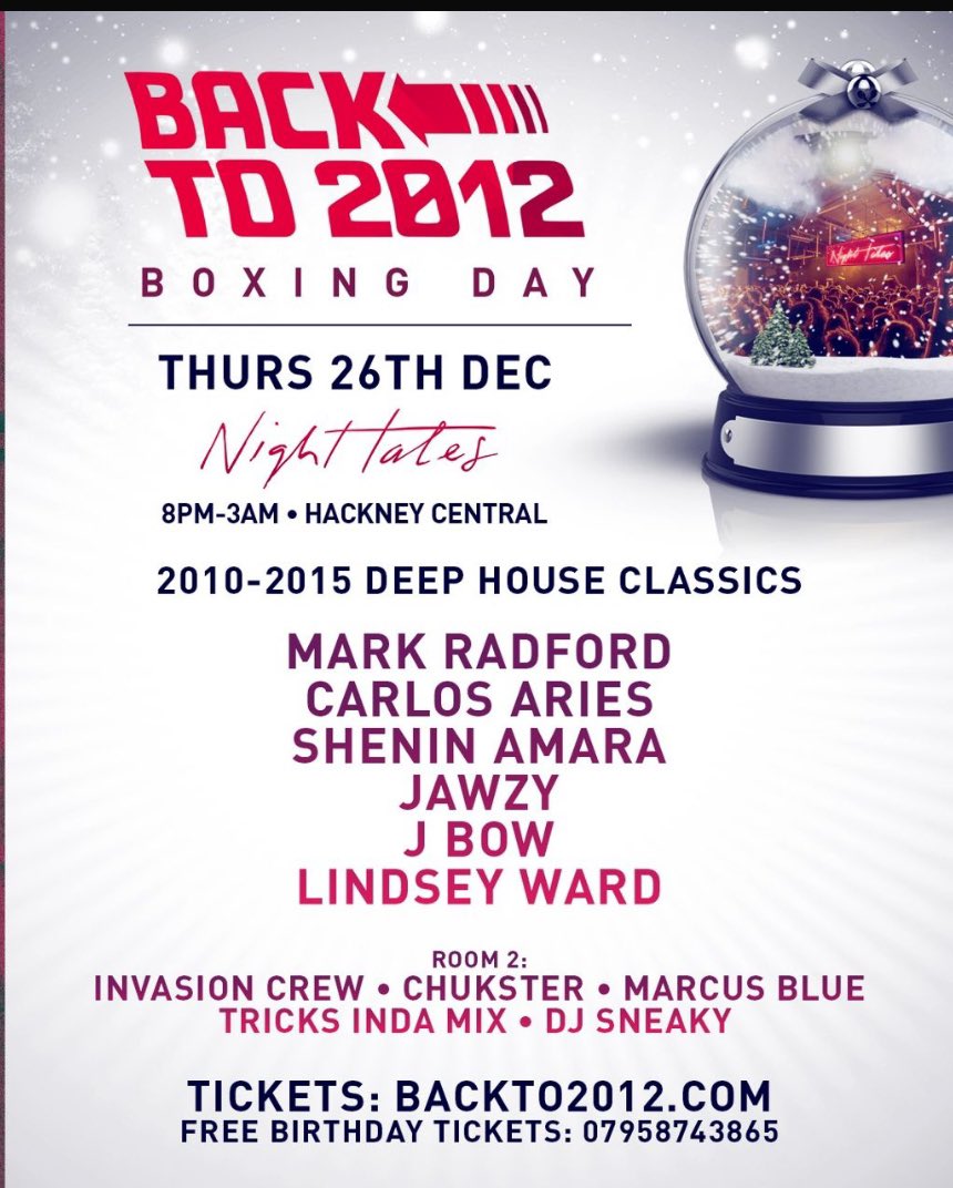 Back to 2012 Boxing Day ⚡️ <a href="/SheninAmaraDJ/">Shenin Amara  HousePassion.TV📺</a> <a href="/djmarkradford/">MarkRadford</a>
